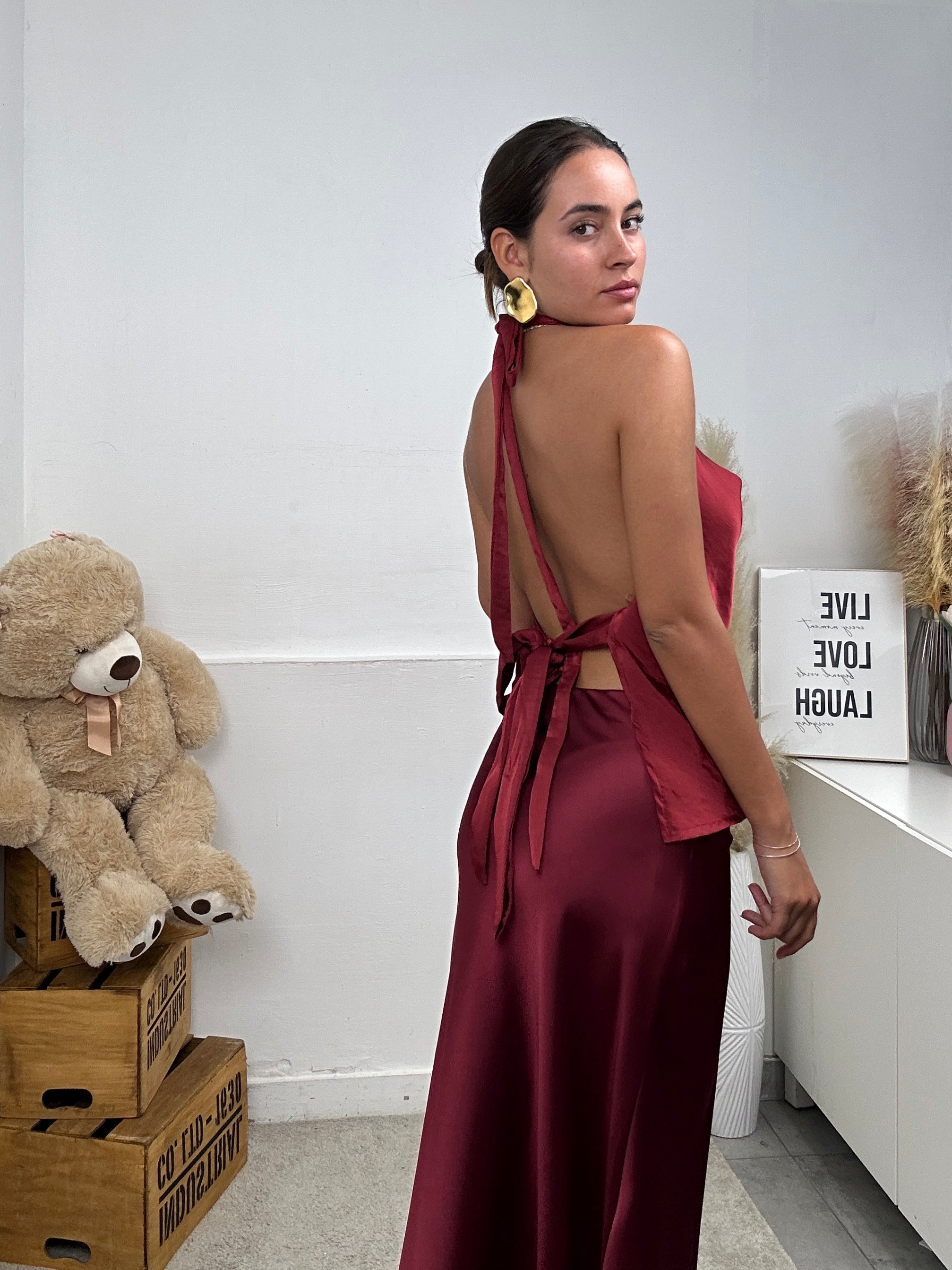 Top con schiena scoperta