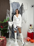 Vestito Mini Ghost Glam – Halloween Edition 👻🤍