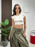 Maglia Crop Basic