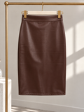 Gonna Midi Eco Leather