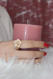set  ROSE in strass