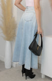 Gonna lunga in denim