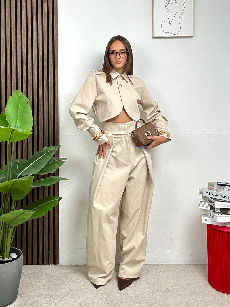 Coordinato Tailleur Crop