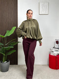 Blusa Elegante Satin Chic