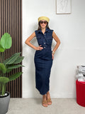 Abito Longuette in Jeans