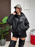 Giubbotto Biker Oversize