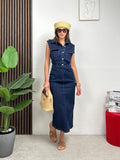Abito Longuette in Jeans