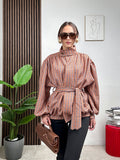 Giacca Check Belt Chic