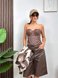 Top Bustier in Ecopelle