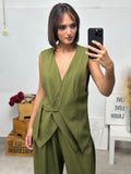 Coordinato con pantalone balloon