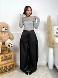 Pantalone balloon in simil raso