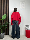 Jeans Wide Leg Destroyed