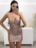 Vestito in paillettes cuore