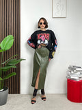Maglia Oversize Rock Print