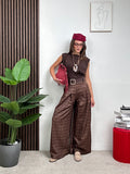Pantalone palazzo a quadri