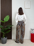Jeans Wide Leg Floral Vintage