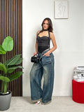 Top Corsetto Gessato