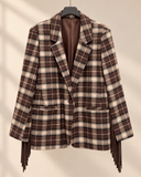 Blazer Check Fringe