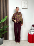 Blusa Elegante a Righe