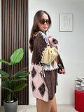 Cardigan Patchwork Diamond