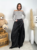 Pantalone balloon in simil raso