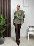 Maglia in ecopelle