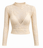 Maglia Tulle Floral