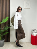 Gonna Midi Animalier
