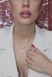 set  ROSE in strass