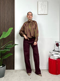 Blusa Elegante a Righe