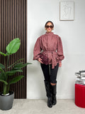 Giacca Check Belt Chic