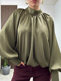 Blusa Elegante Satin Chic
