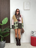 Cardigan Patchwork Diamond