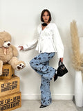 Cardigan con fiocco in vita