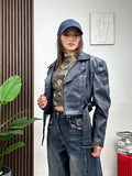 Giubbino Biker Cropped
