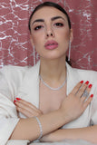 Set svarovski silver