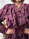 Camicia con voilant