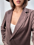 Giacca in camoscio