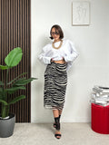 Gonna Midi Animalier