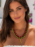 Set 2 Collane Perle Colorate