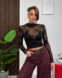 Maglia Tulle Floral