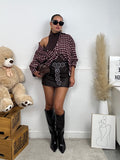 Camicia A QUADRI oversize