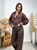 Pantalone in ecopelle