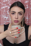 Orecchini strass pendenti