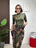 Gonna Midi Animalier