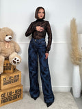 Jeans BLACK FLOWER
