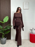Jumpsuit Draped Back Elegance