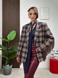 Blazer Check Fringe