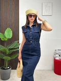 Abito Longuette in Jeans