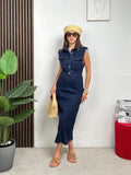 Abito Longuette in Jeans